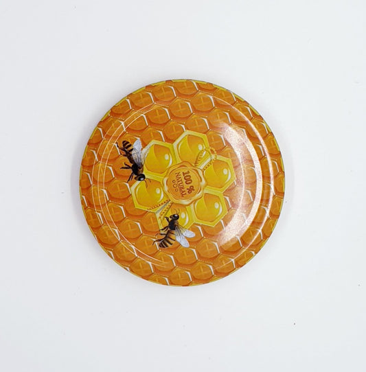 66 mm Two bees metal lids