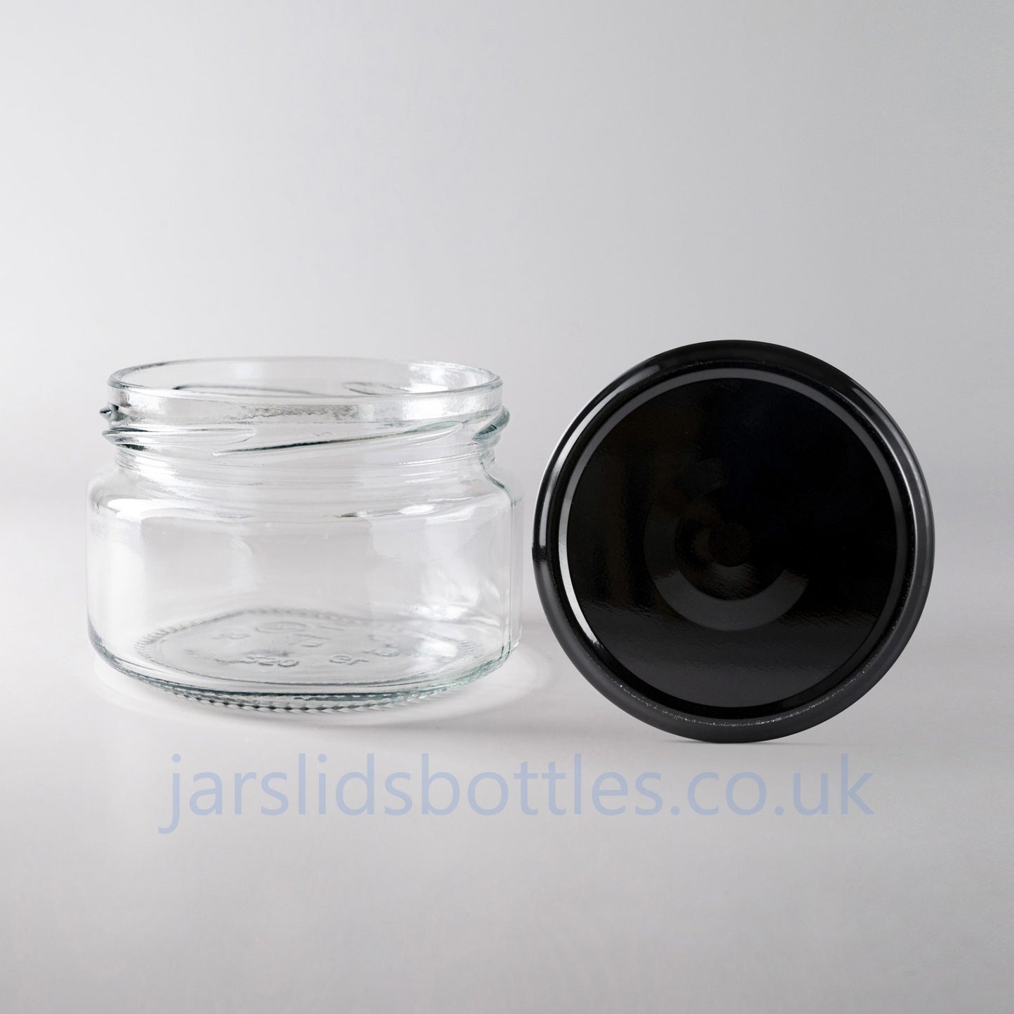250 ml squat low profile glass jar