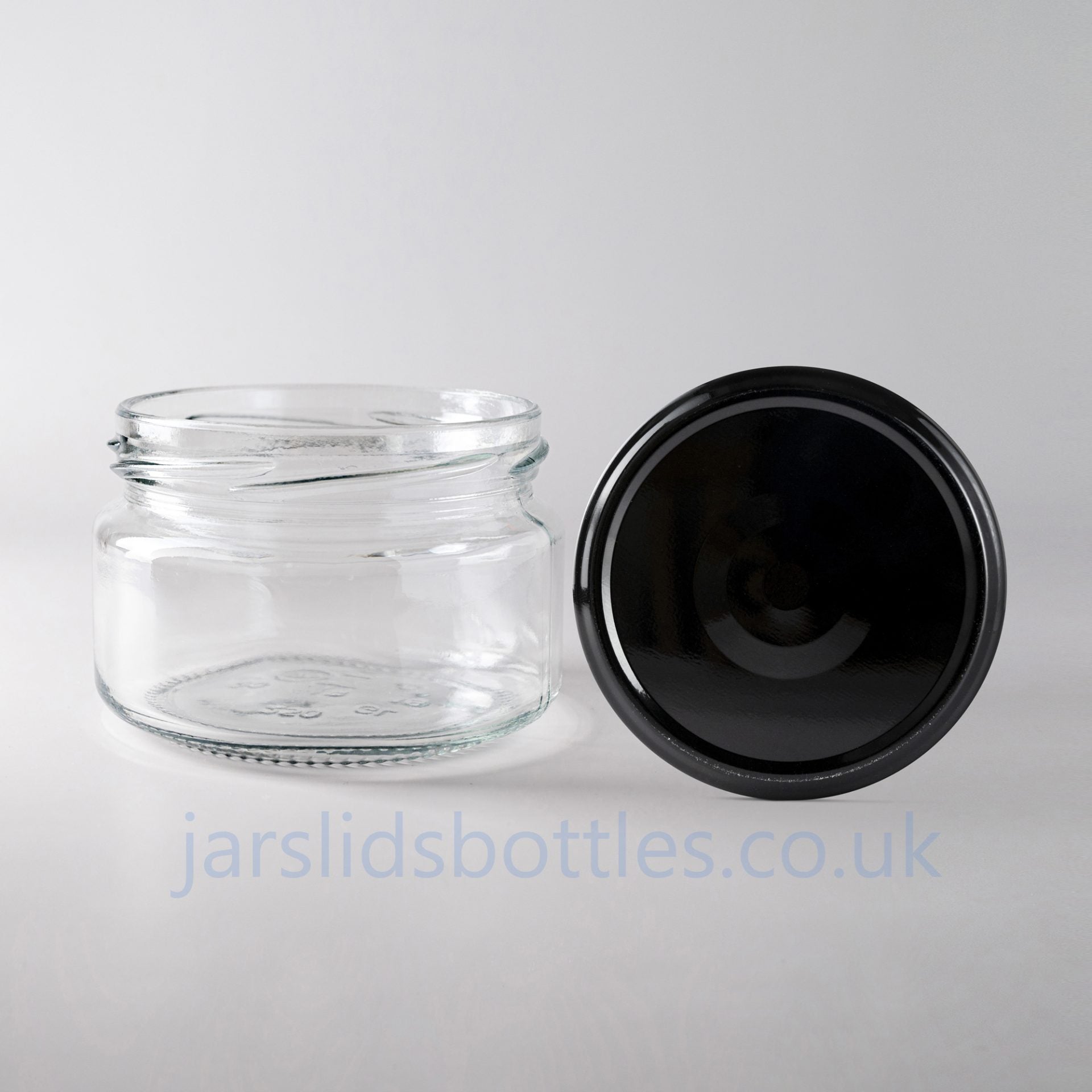 250 ml squat low profile glass jar