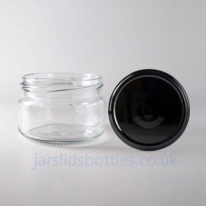250 ml squat low profile glass jar