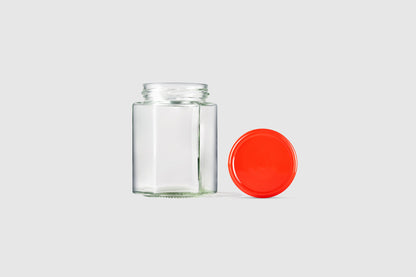 Glass Jar 280ml Hexagonal - Southern Jar Company Ltd