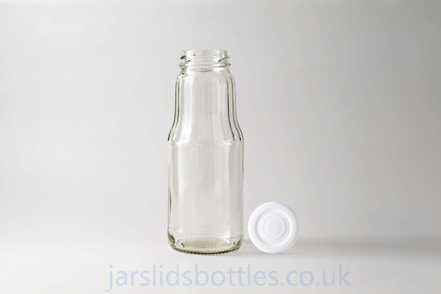 300ml Glass Juice Bottle Fruit white lid
