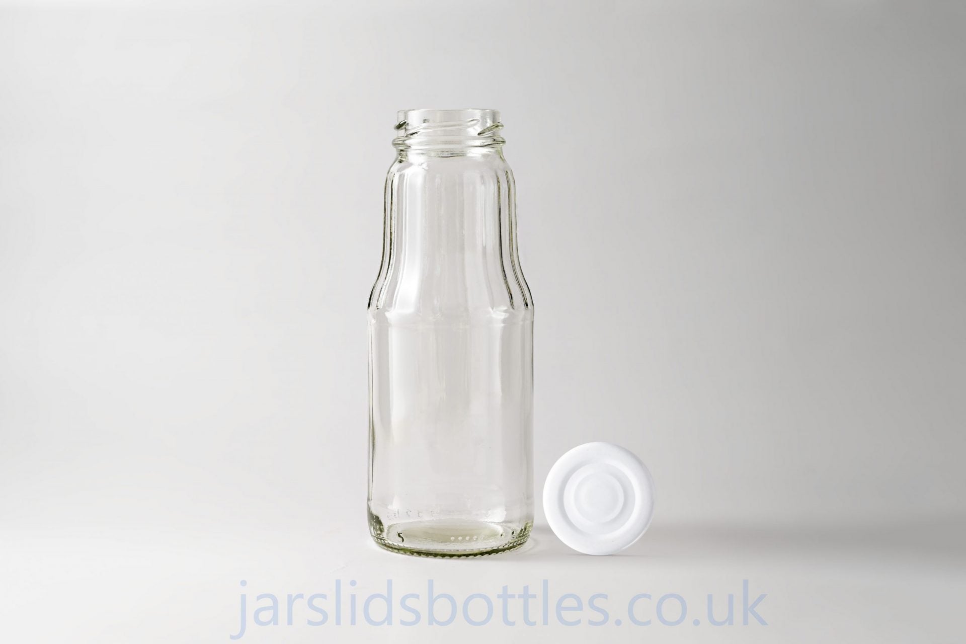 300ml Glass Juice Bottle Fruit white lid