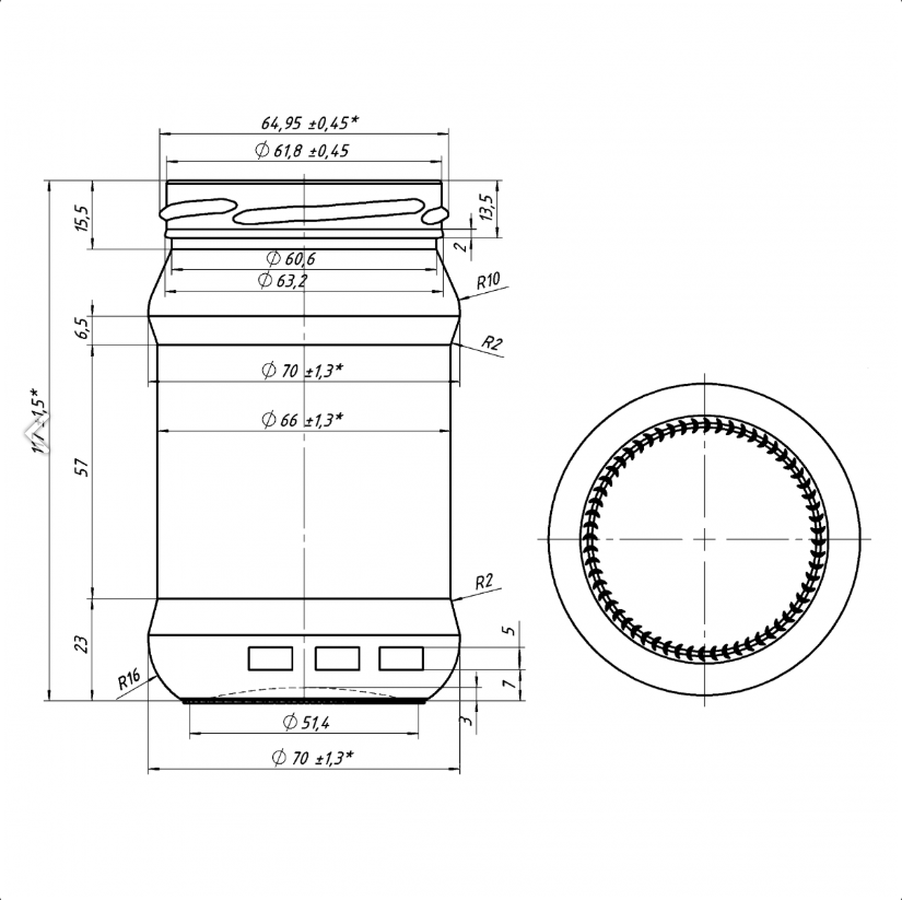 Glass Jar 300ml - Southern Jar Company Ltd