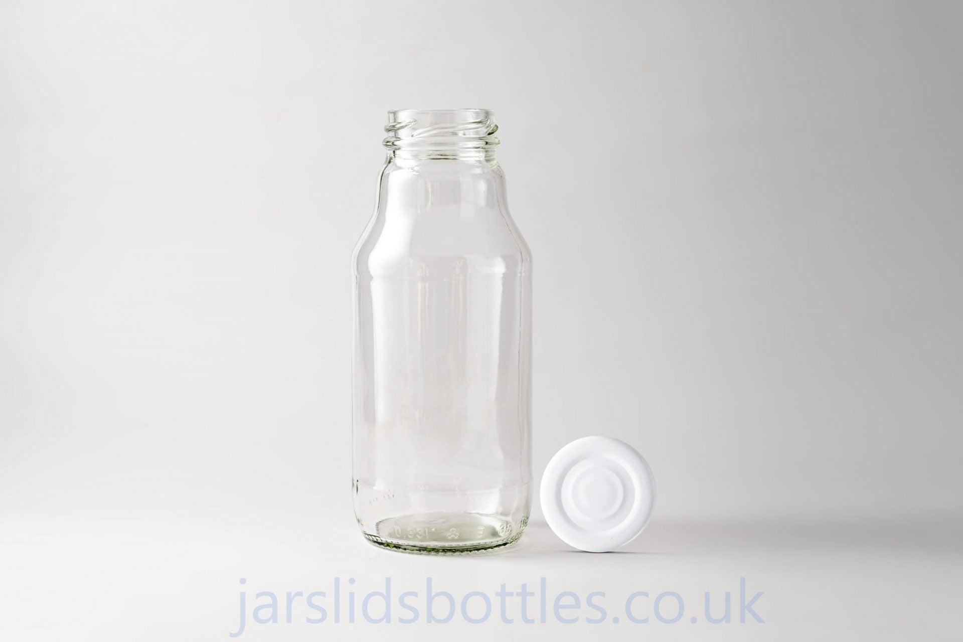 330ml Glass Juice Bottle Soczek white lid