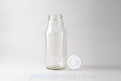330ml Glass Juice Bottle Soczek white lid
