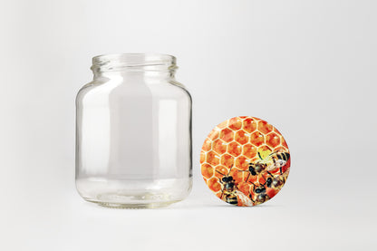 Glass Jar 370ml Flat - Southern Jar Company Ltd