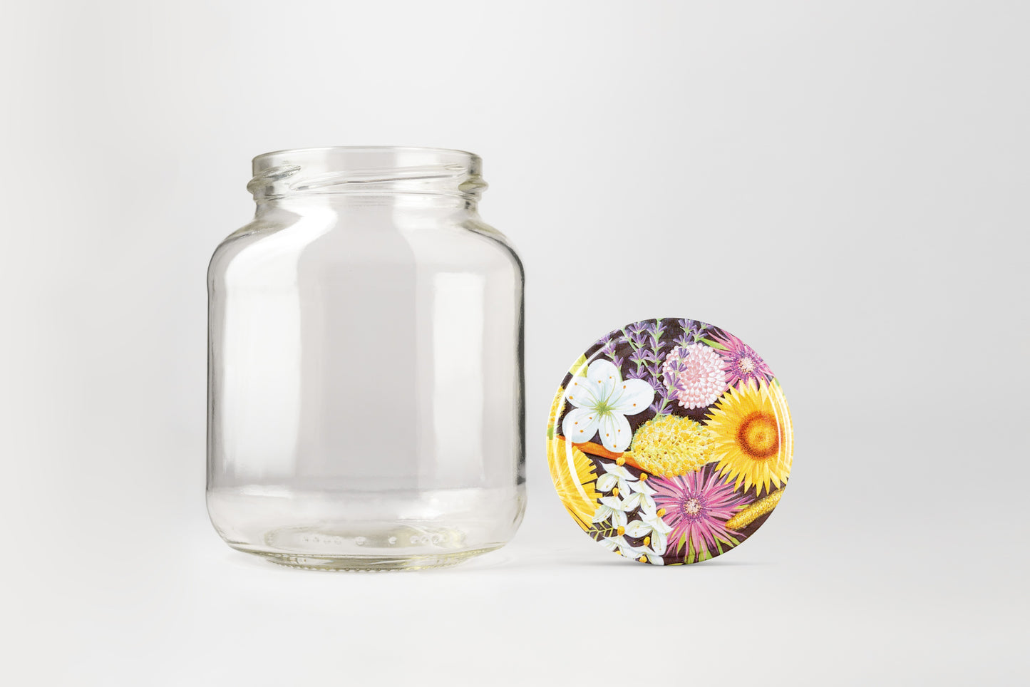 Glass Jar 370ml Flat - Southern Jar Company Ltd