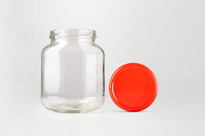 Glass Jar 370ml Flat - Southern Jar Company Ltd