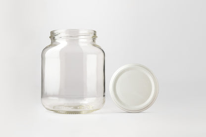 Glass Jar 370ml Flat - Southern Jar Company Ltd