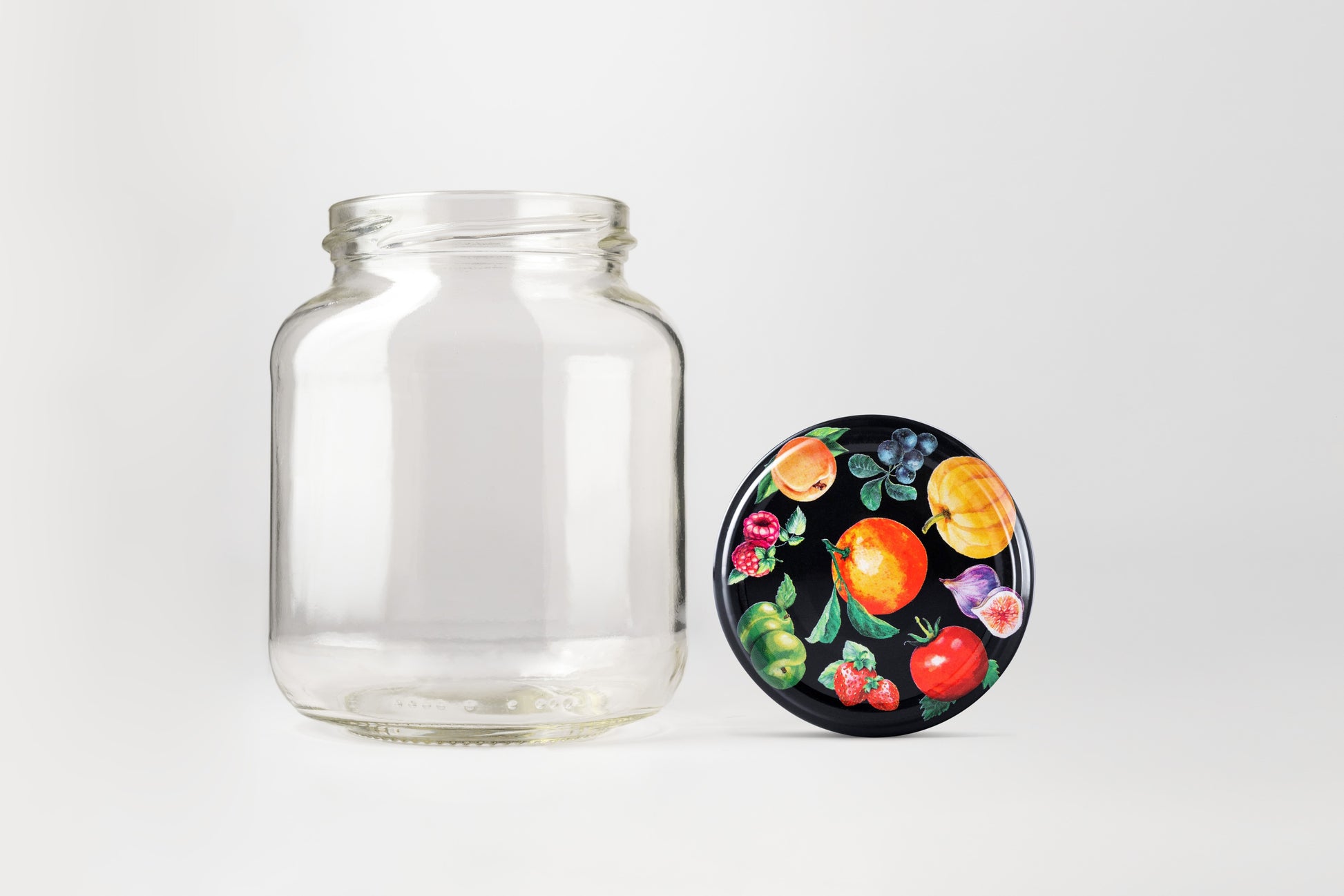 Glass Jar 370ml Flat - Southern Jar Company Ltd