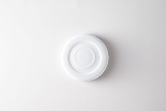 38mm white lid with safety button