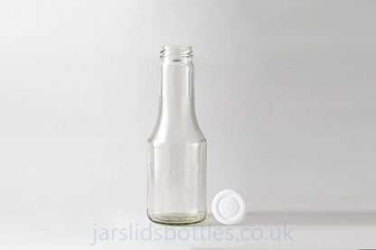 500ml Glass Juice Bottle Lunt white lid