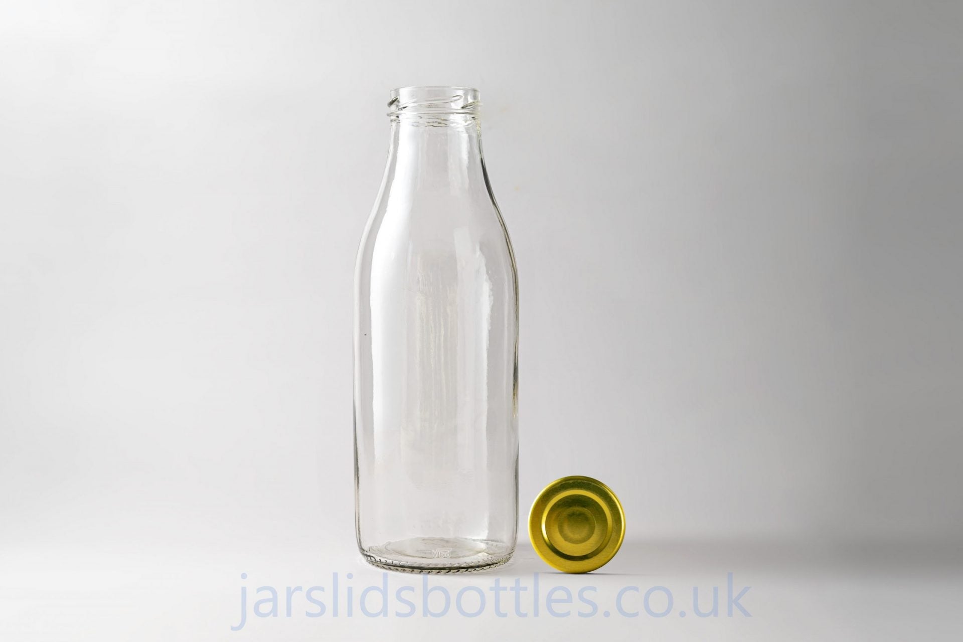 500ml Glass Milk Bottle  gold lid
