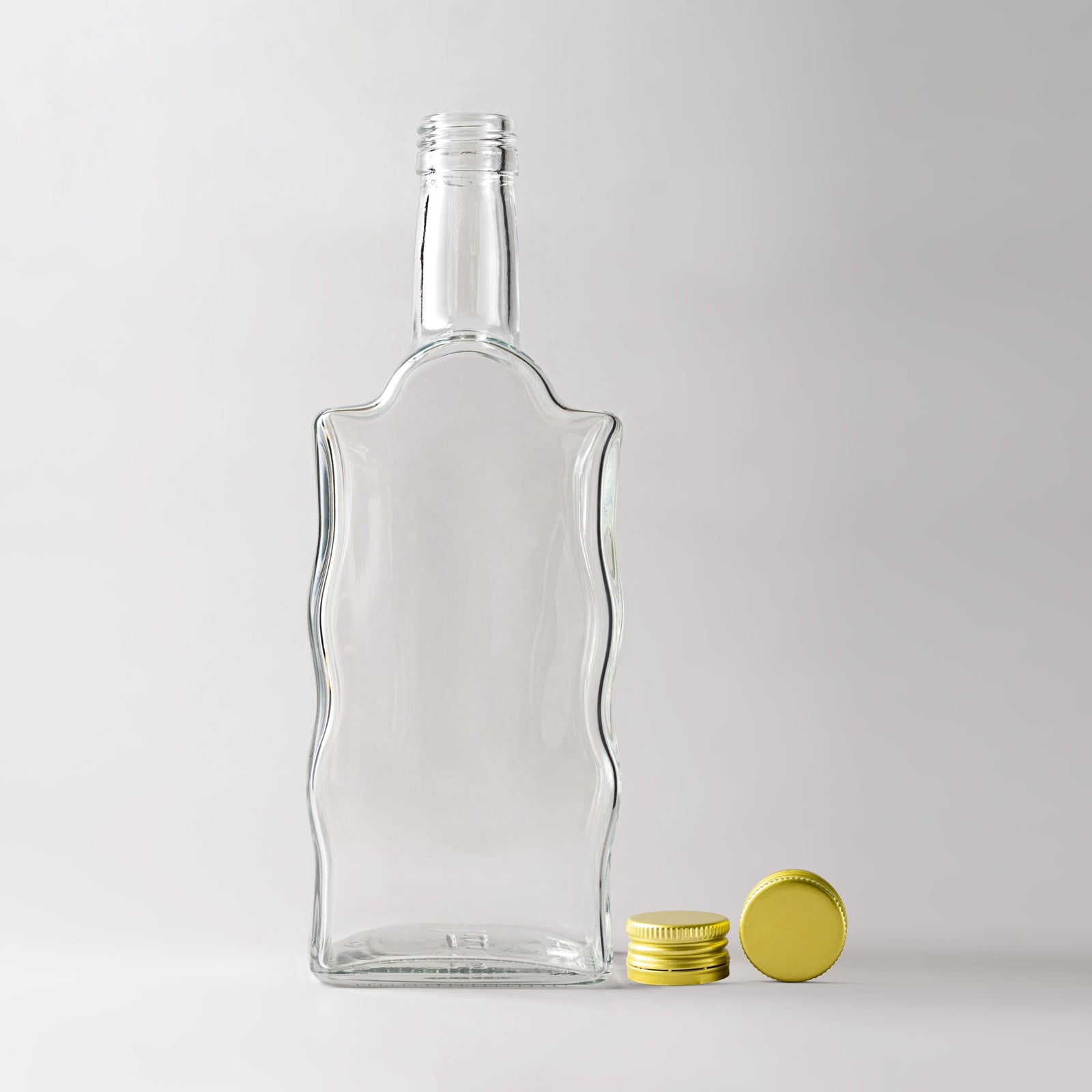 500ml glass bottle with screw caps