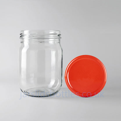 500ml glass jar  red lid