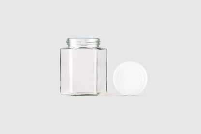 Glass Jar 500ml Hexagonal - Southern Jar Company Ltd