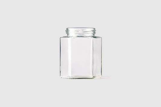 500ml hexagonal glass jar