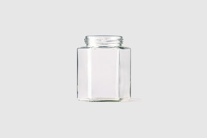 500ml hexagonal glass jar