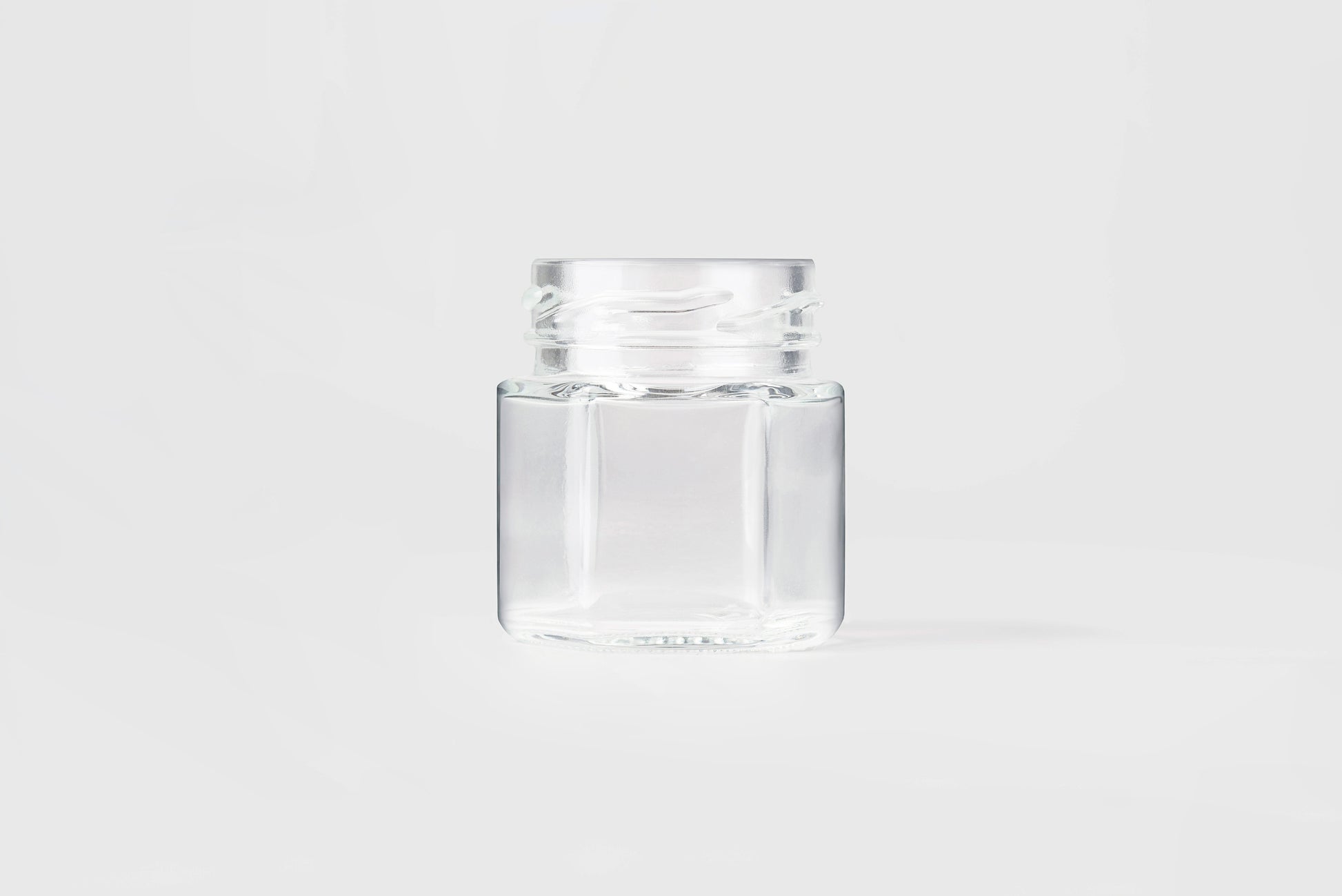 Glass Jar 50 ml Hexagonal - Southern Jar Company Ltd