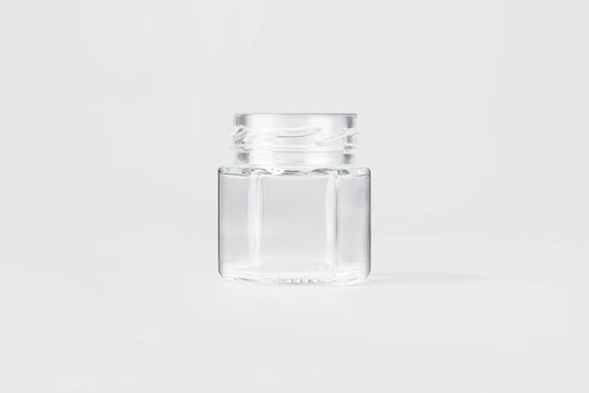 Glass Jar 50 ml Hexagonal - Southern Jar Company Ltd