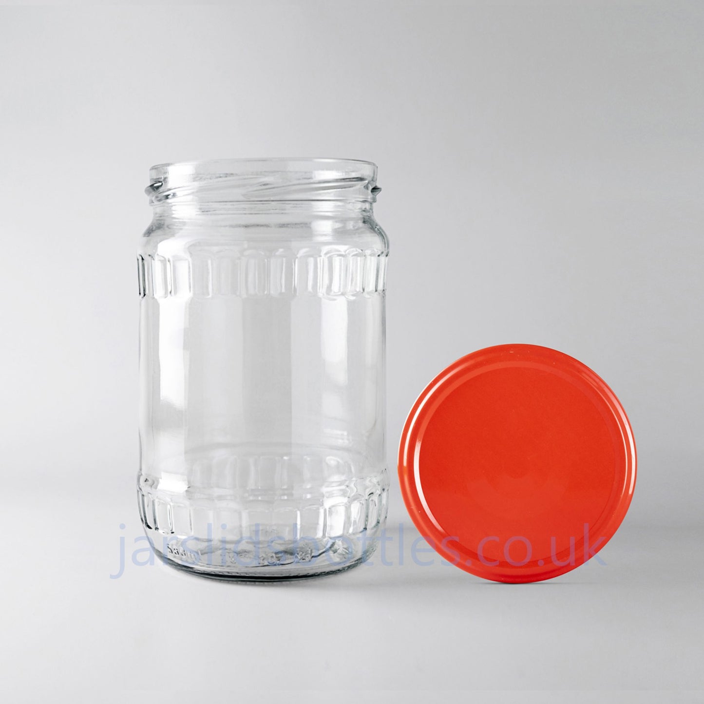 580ml glass jar  red lid