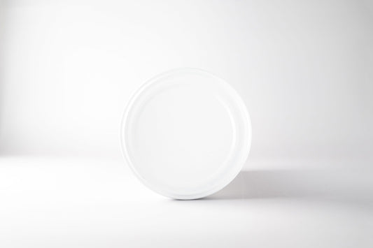 58mm white plain lid 