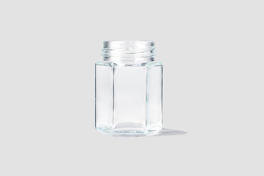Glass Jar 60 ml Hexagonal - Southern Jar Company Ltd