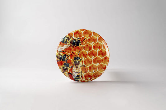 66mm Honeycomb Bees Twist Off Lids