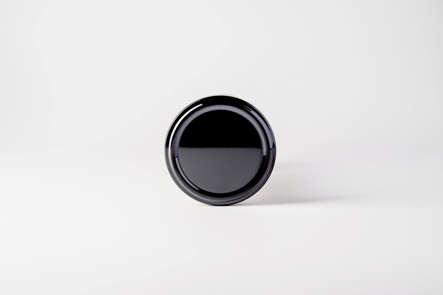 66mm Plain Black Twist Off Lids 