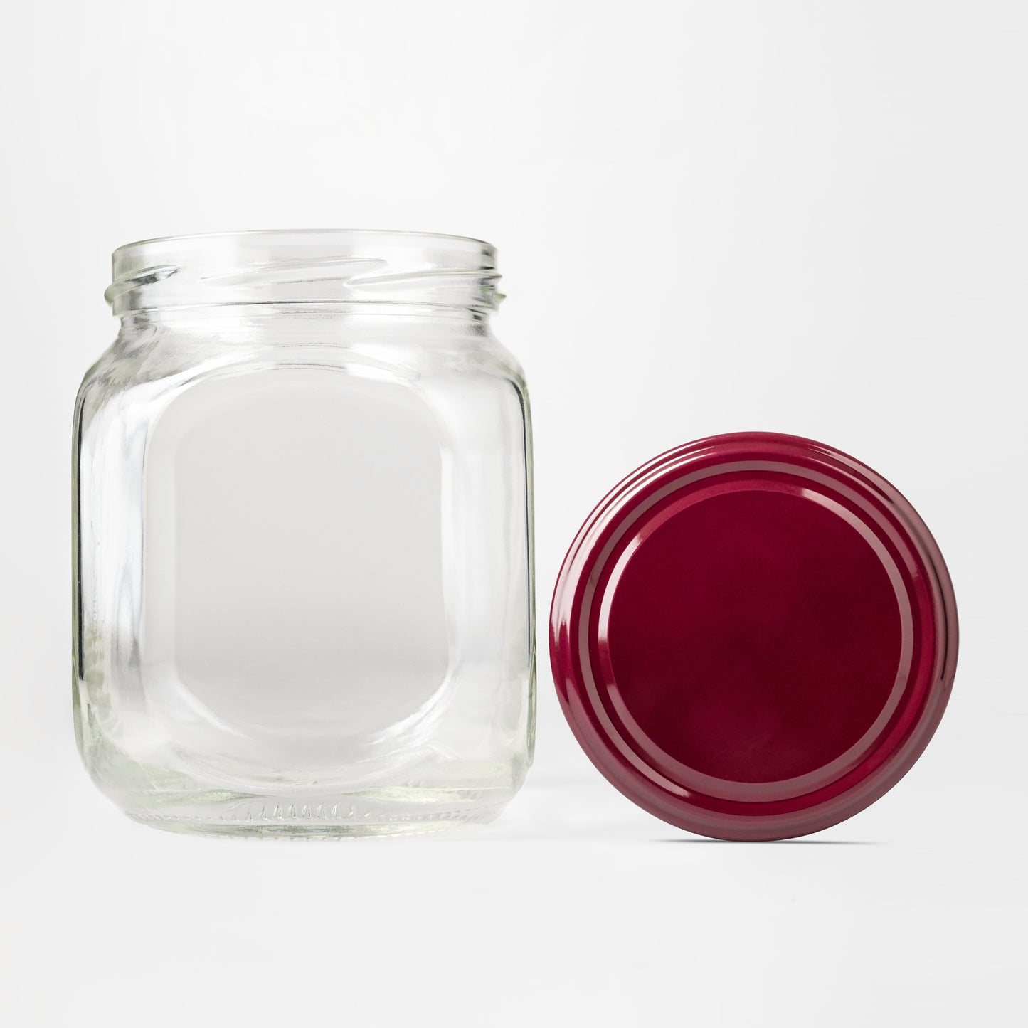 580 ml square glass jar