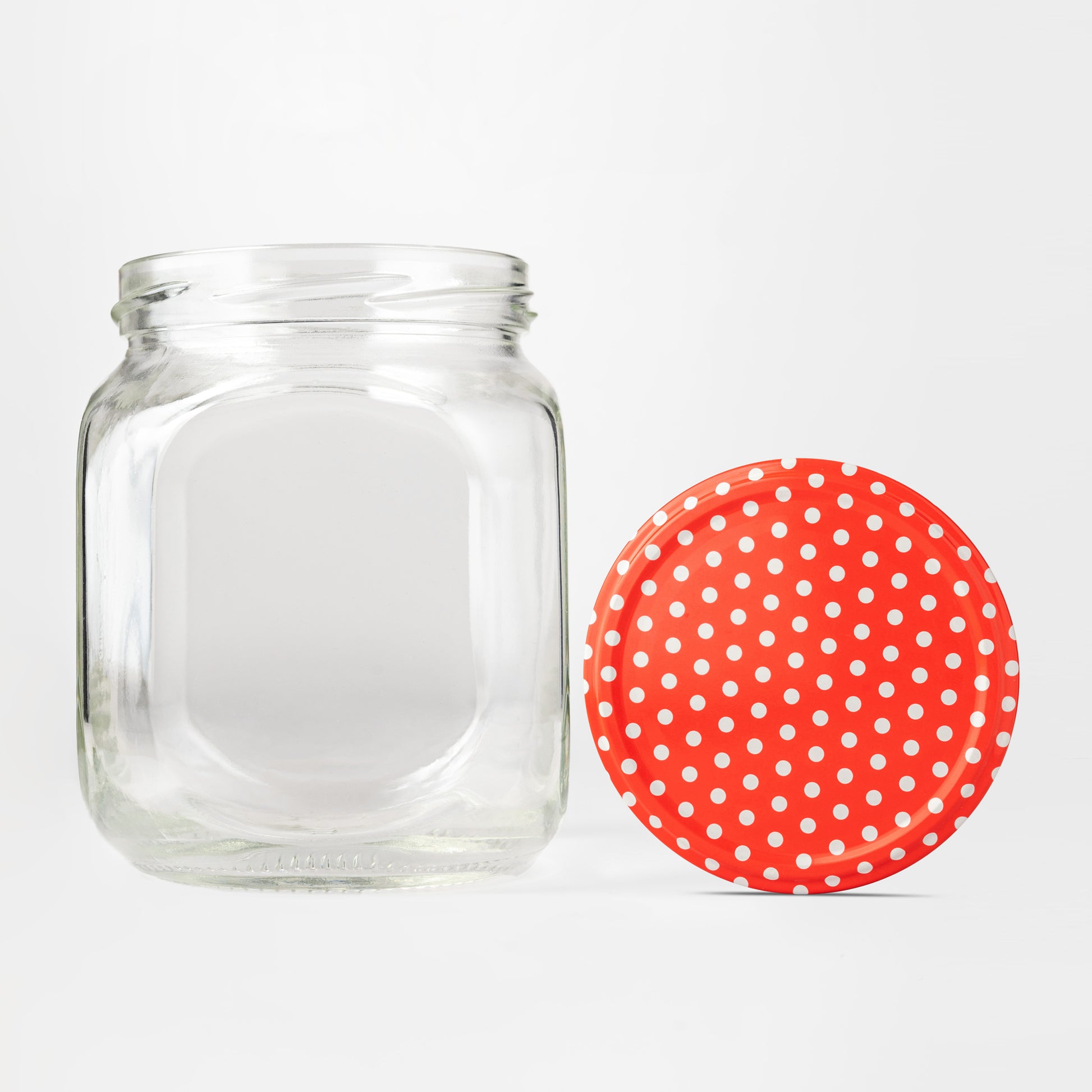 580 ml square glass jar