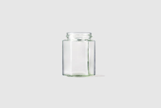 Glass Jar 280 ml Hexagonal - Southern Jar Company Ltd