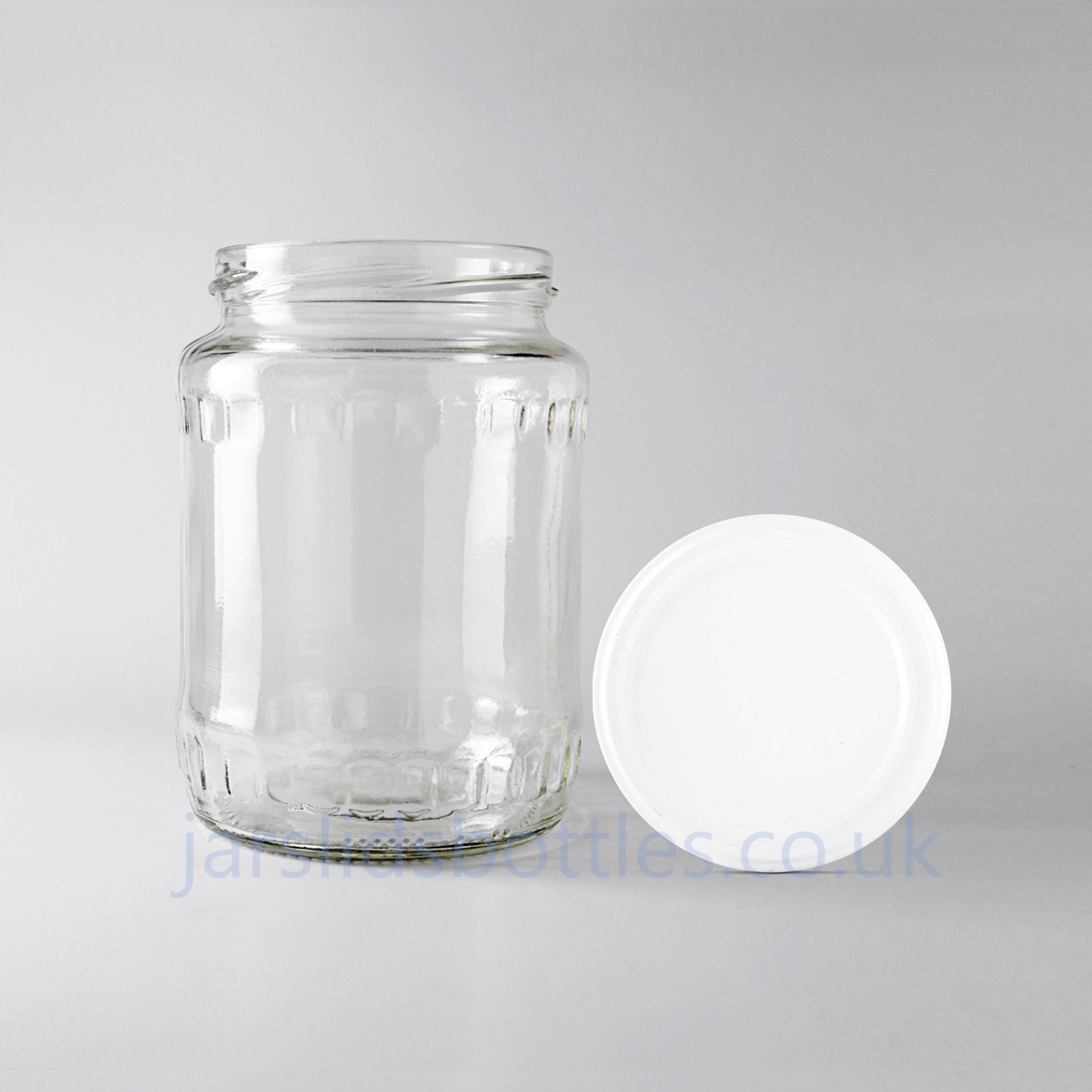 720 ml glass jar  white lid