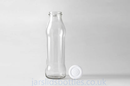 720ml Glass Juice Bottle white lid