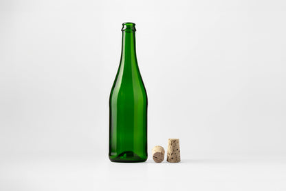 750ml Green Champagne and Sparkling Wine Bottle Dorato - Southern Jar Company Ltd