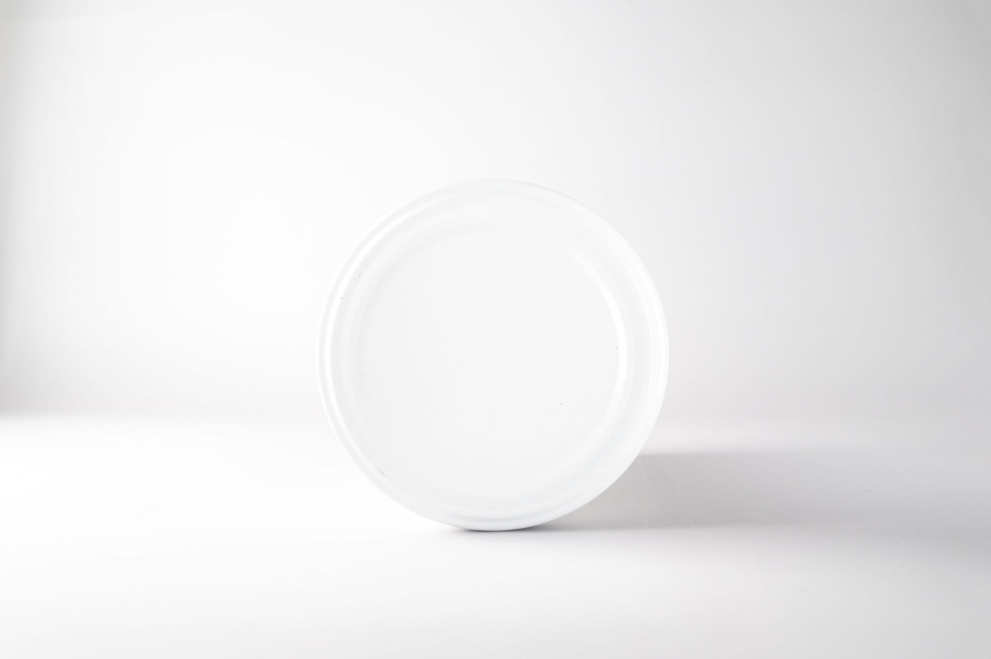 82mm white plain lid