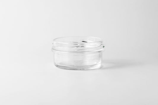 65 ml low profile glass jar