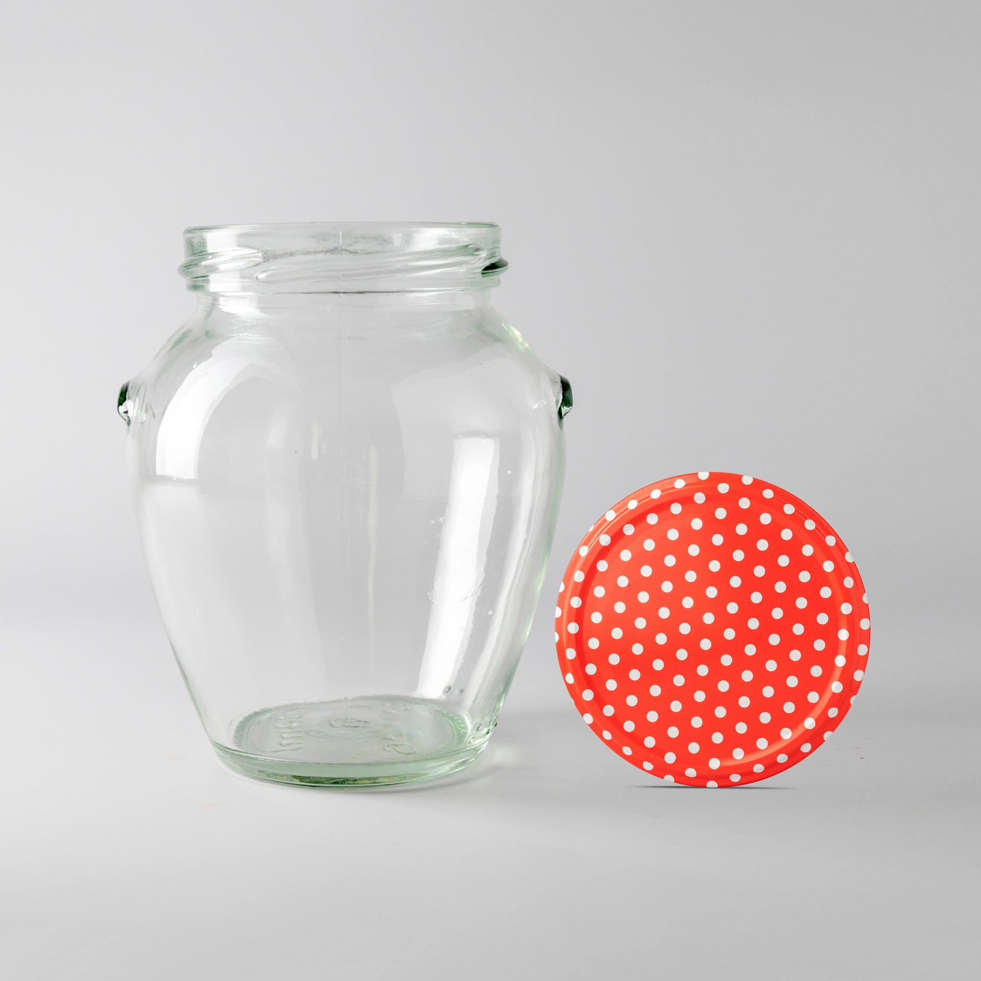 580ml Orcio Jar polka dot lids