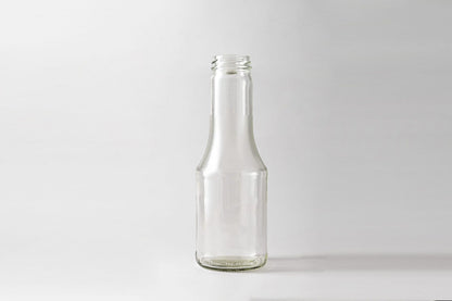 Glass juice bottle 500 ml Lunt. Lids included.