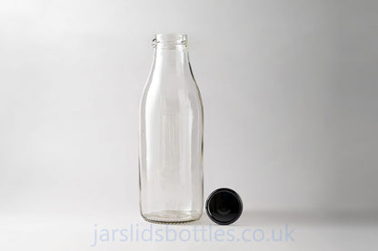 Glass bottle 500 ml Foody. Lids included.