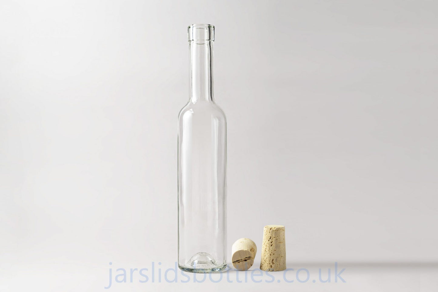 Glass bottle 500 ml Belissima. Coming with stoppers.