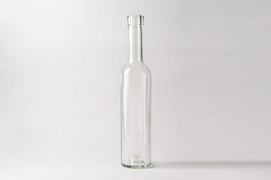 Glass bottle 500 ml Belissima. Coming with stoppers.