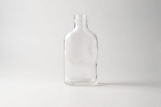 Glass bottle 200 ml Flask. Stoppings included. 