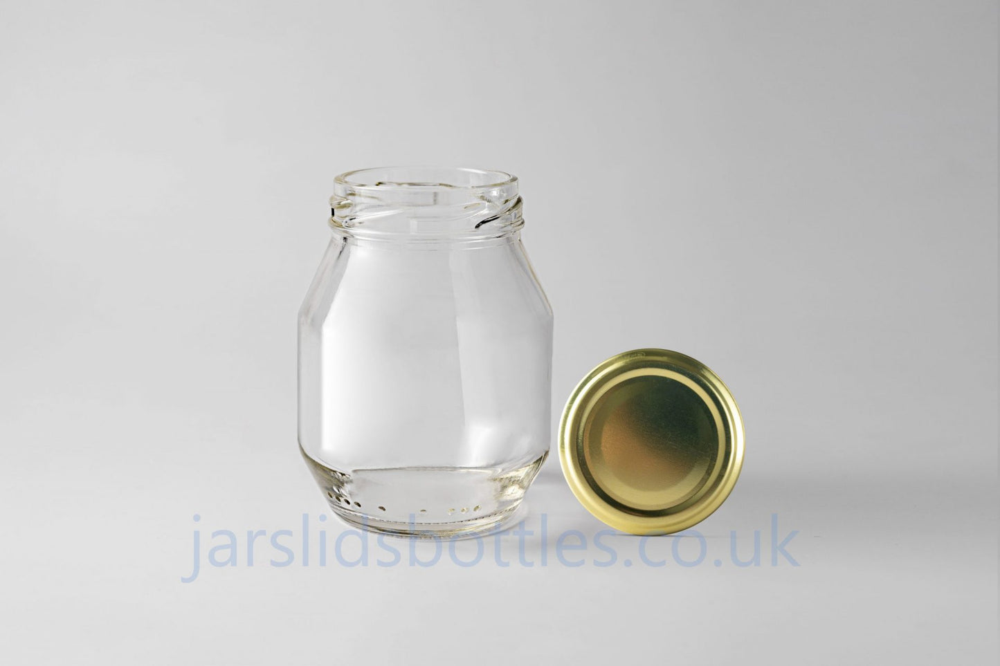 Glass jar 140 ml Pontino. Lids included.