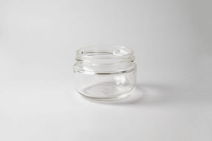 Glass jar 100 ml Caviar. Variety of lids included.