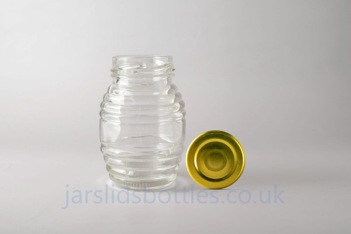 Glass jar 105 ml Honey. Lids included.