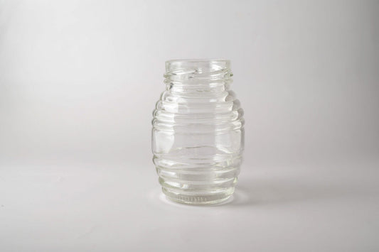 Glass jar 105 ml Honey. Lids included.
