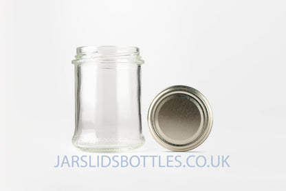 Glass Bonta Jar 212ml Oval Z gold lids