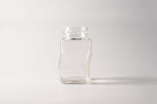 Glass Jar 106ml Zigzag
